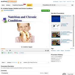 Nutrition And Chronic Conditions