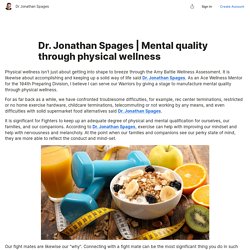 Mental quality through physical wellness