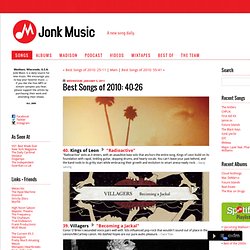 Jonk Music: Best Songs of 2010: 40-26