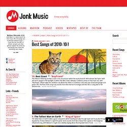 Jonk Music: Best Songs of 2010: 10-1