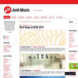 Jonk Music: Best Songs of 2010: 25-11