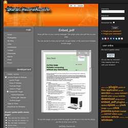 Joomla enbed PDF Plugin