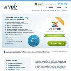 Joomla Web Hosting: Joomla Tutorials and Joomla CMS Installation