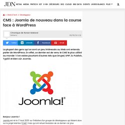 CMS : Joomla de nouveau dans la course face à WordPress