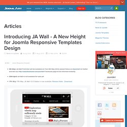 Introducing JA Wall - A New Height for Joomla Responsive Templates Design