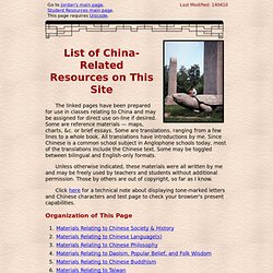 China Resources Page