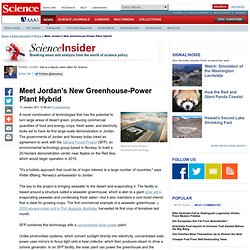 Meet Jordan's New Greenhouse-Power Plant Hybrid