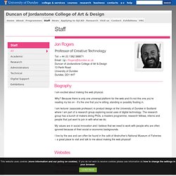 Jon Rogers : Duncan of Jordanstone College of Art and Design