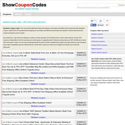 josabank coupon codes - 20% online promo discounts