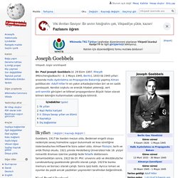 Joseph Goebbels - Vikipedi