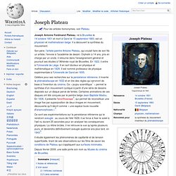Joseph Plateau - Inventeur du phénakistiscope