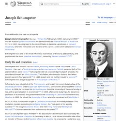 Joseph Schumpeter
