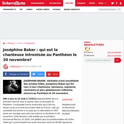 Joséphine Baker : qui est la chanteuse intronisée au Panthéon le 30 novembre?...
