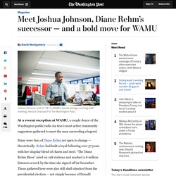 Meet Joshua Johnson, Diane Rehm’s successor — and a bold move for WAMU