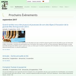 Grand rendez-vous des joueurs et joueuses de cors des Alpes à l’occasion de la grande fête d’Unspunnen 2017.