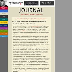 David Byrne Journal: 02.12.2008: Addendum to recent Wired Articl