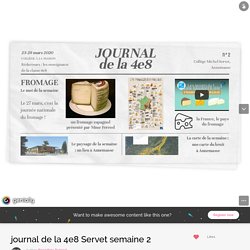 Le journal des enseignants de la 4e8 - Collège Michel Servet - Semaine 2