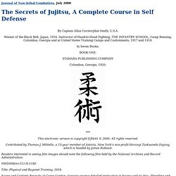 Journal of Non-lethal Combatives: Cpt. Smith, jujutsu 1