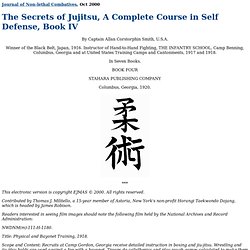 Journal of Non-lethal Combatives: Cpt. Smith, jujutsu 4
