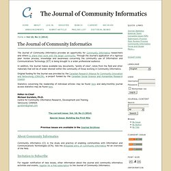 The Journal of Community Informatics