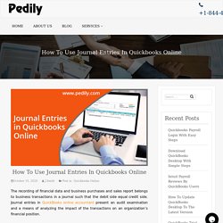 How to Create Journal Entries in Quickbooks Online?