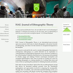 HAU: Journal of Ethnographic Theory