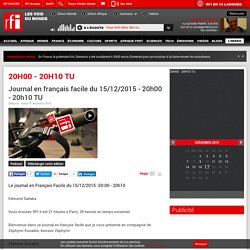 Journal en français facile du 15/12/2015