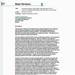 IPT Journal - Book Review - "Sex Abuse Hysteria: Salem Witch Trials Revisited"