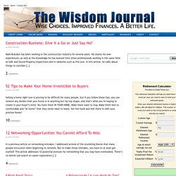 The Wisdom Journal — Wise Choices. Improved Finances. A Better Life.