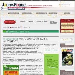 Un journal de rue : L’Itinérant