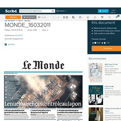 Journal LE MONDE_16032011