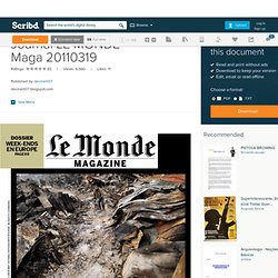 Journal LE MONDE Maga 20110319