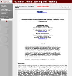 JOLT - Journal of Online Learning and Teaching