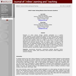 JOLT - Journal of Online Learning and Teaching
