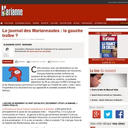 Le journal des Mariannautes : la gauche traître ?