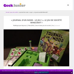 "Journal d’un noob – Le jeu !", le jeu de société Minecraft