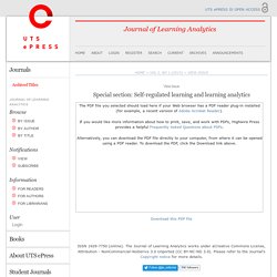 Journal of Learning Analytics