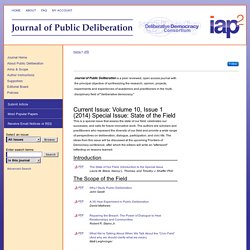 Journal of Public Deliberation
