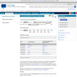 Journal officiel de l'Union européenne