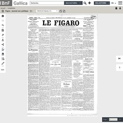 Figaro : journal non politique