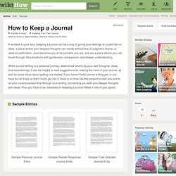 Keep a Journal