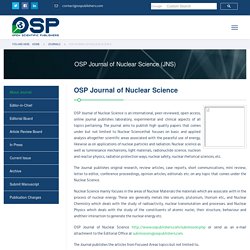 Open Access Journal - OSP Journals