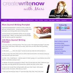 Journal Writing Prompts