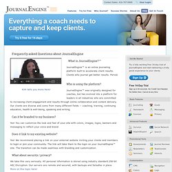 JournalEngine Life Coaching Software