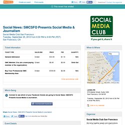 Social News: SMCSFO Presents Social Media & Journalism
