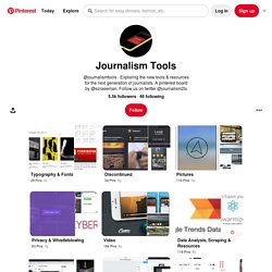 Journalism Tools sur Pinterest
