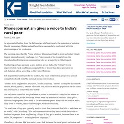 Phone journalism gives a voice to India's rural poor