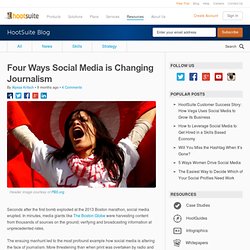 Four Ways Social Media is Changing Journalism