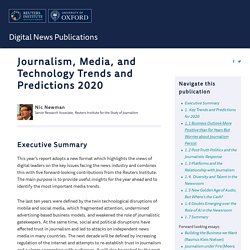 Journalism, Media, and Technology Trends and Predictions 2020