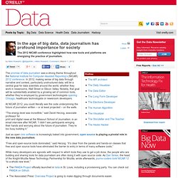 In the age of big data, data journalism has profound importance for society - Data